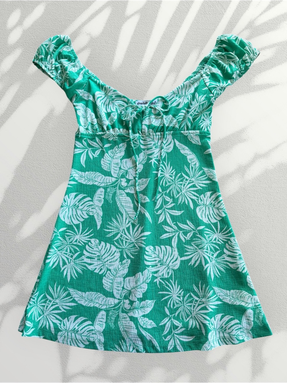 🌴 Tropical Green Mini Dress 🌴